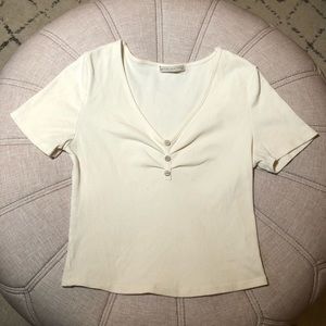 Cute v neck fitted top